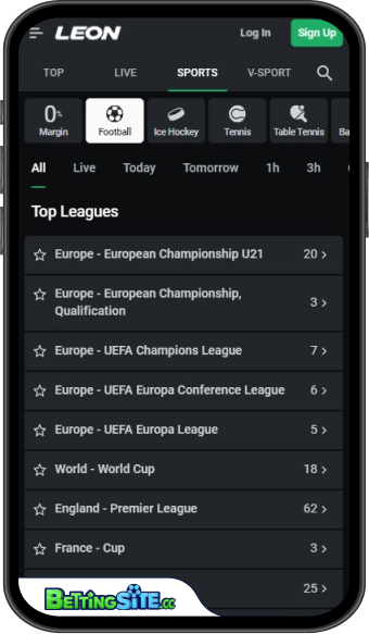 Leon Bet mobile app