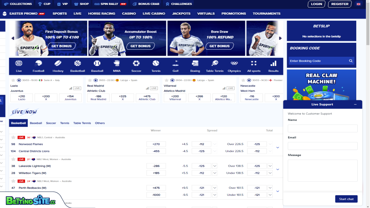 Suporte ao cliente Sportaza