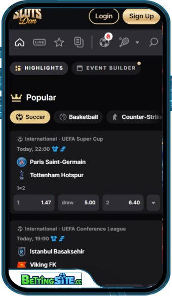 Slots Don Bet mobile app